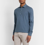 Massimo Alba - Ischia Cotton-Jersey Polo Shirt - Blue