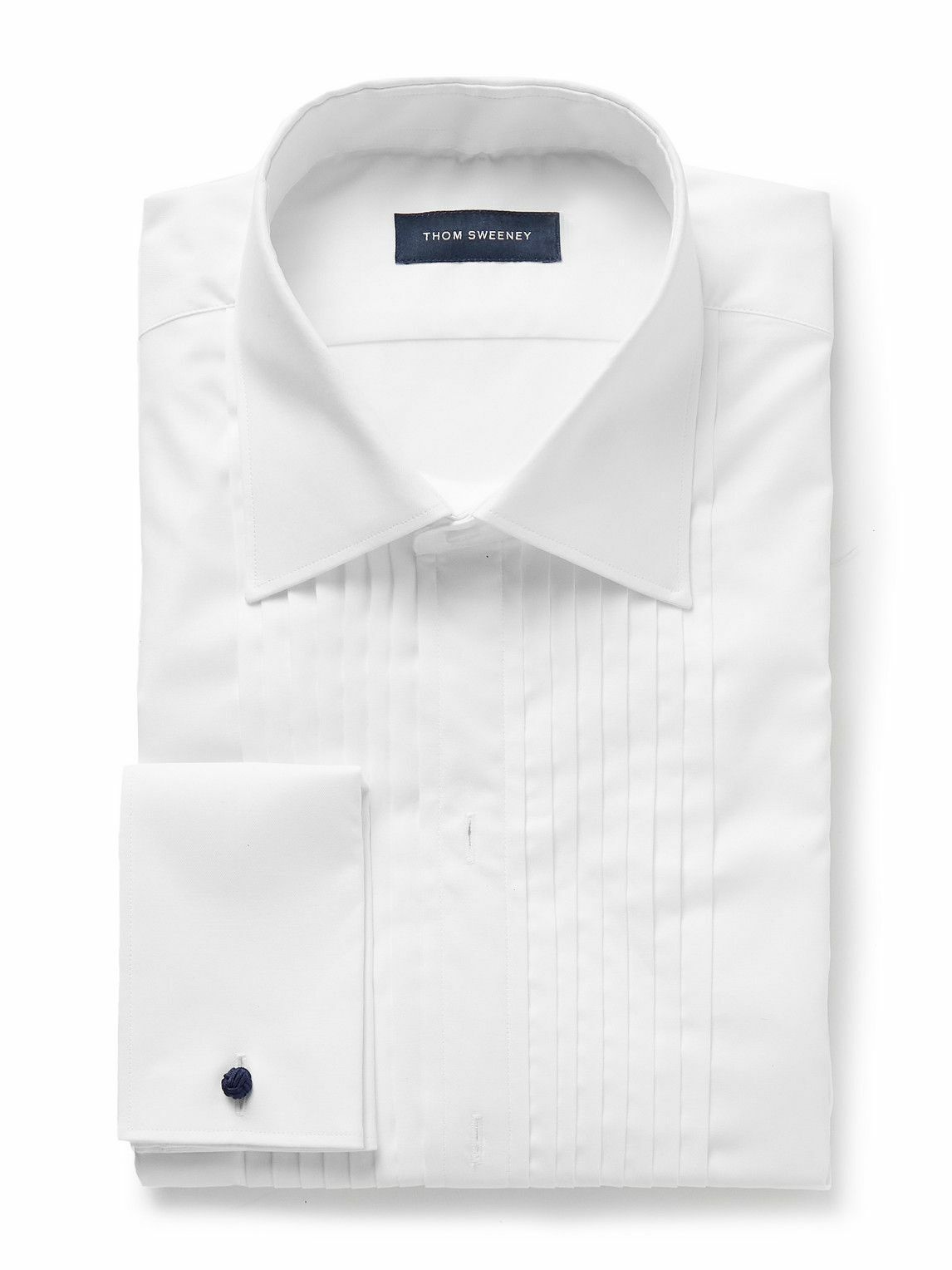 Thom Sweeney - Duke of York Bib-Front Double-Cuff Cotton and Lyocell ...