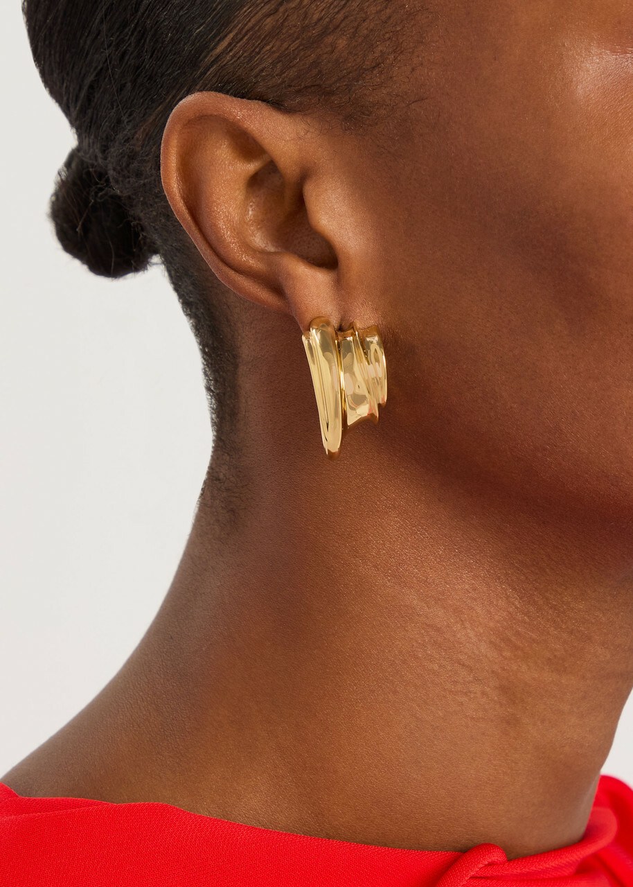 Jenny Bird Leona 14kt Gold-plated Hoop Earrings - One Size