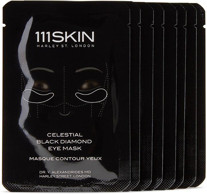 Photo: 111 Skin Eight-Pack Celestial Black Diamond Eye Masks, 6 mL