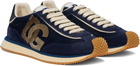 Dolce&Gabbana Navy 'DG' Cushion Sneakers