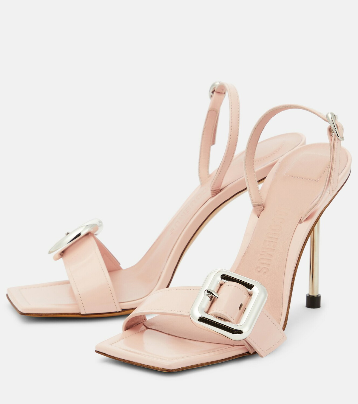 JACQUEMUS レクタンクルフレムサンクラス JAC9 1 Jacquemus Les Sandales Regalo Hautes leather sandals Jacquemus