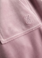 Juicy Couture Del Ray Logo-embroidered Velour Sweatpants Light Pink