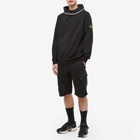 Stone Island Men's Cotton Stretch Popover Hoody in Black