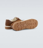 Gucci Gucci Ace Web Stripe suede sneakers