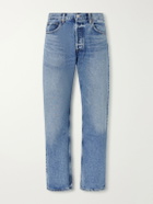 AGOLDE - Magnus Straight-Leg Distressed Organic Cotton Jeans - Blue