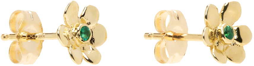 Mondo Mondo Gold Mini Daisy Stud Earrings