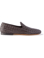 Officine Creative - Airto Woven Leather Loafers - Brown