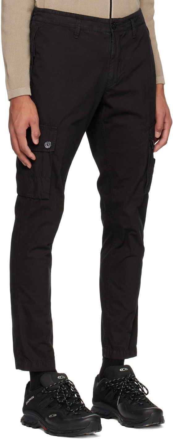 Stone Island Black Patch Cargo Pants Stone Island