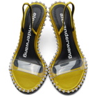 Alexander Wang Yellow Nova Crystal Heeled Sandals