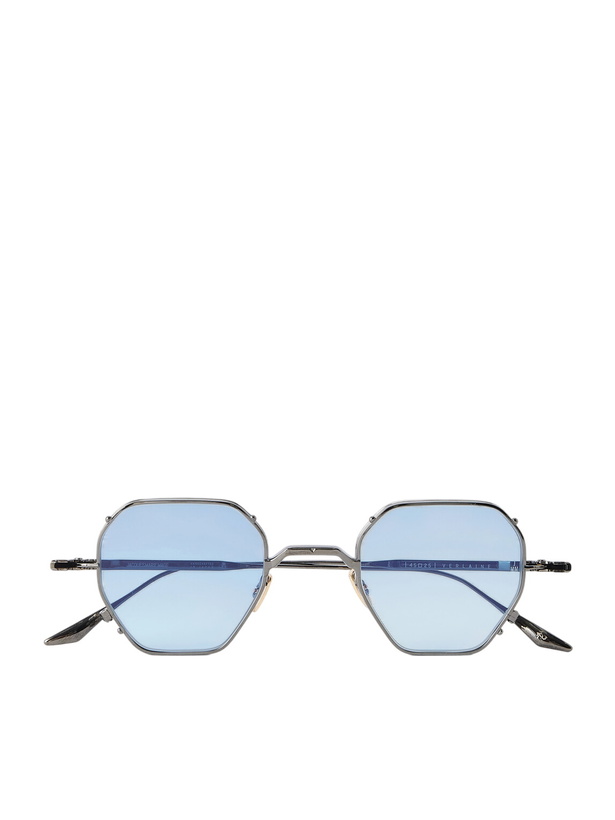 Photo: Jacques Marie Mage - Verlaine Round-Frame Metal Sunglasses
