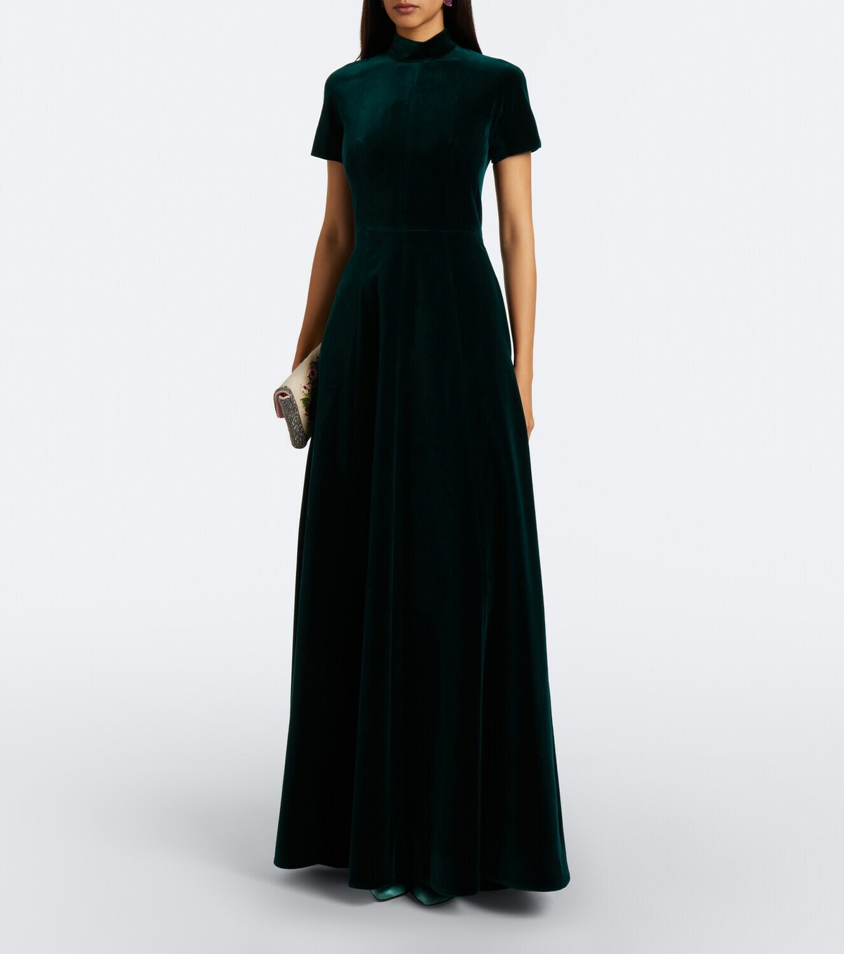 Emilia Wickstead Malinda cotton velvet gown