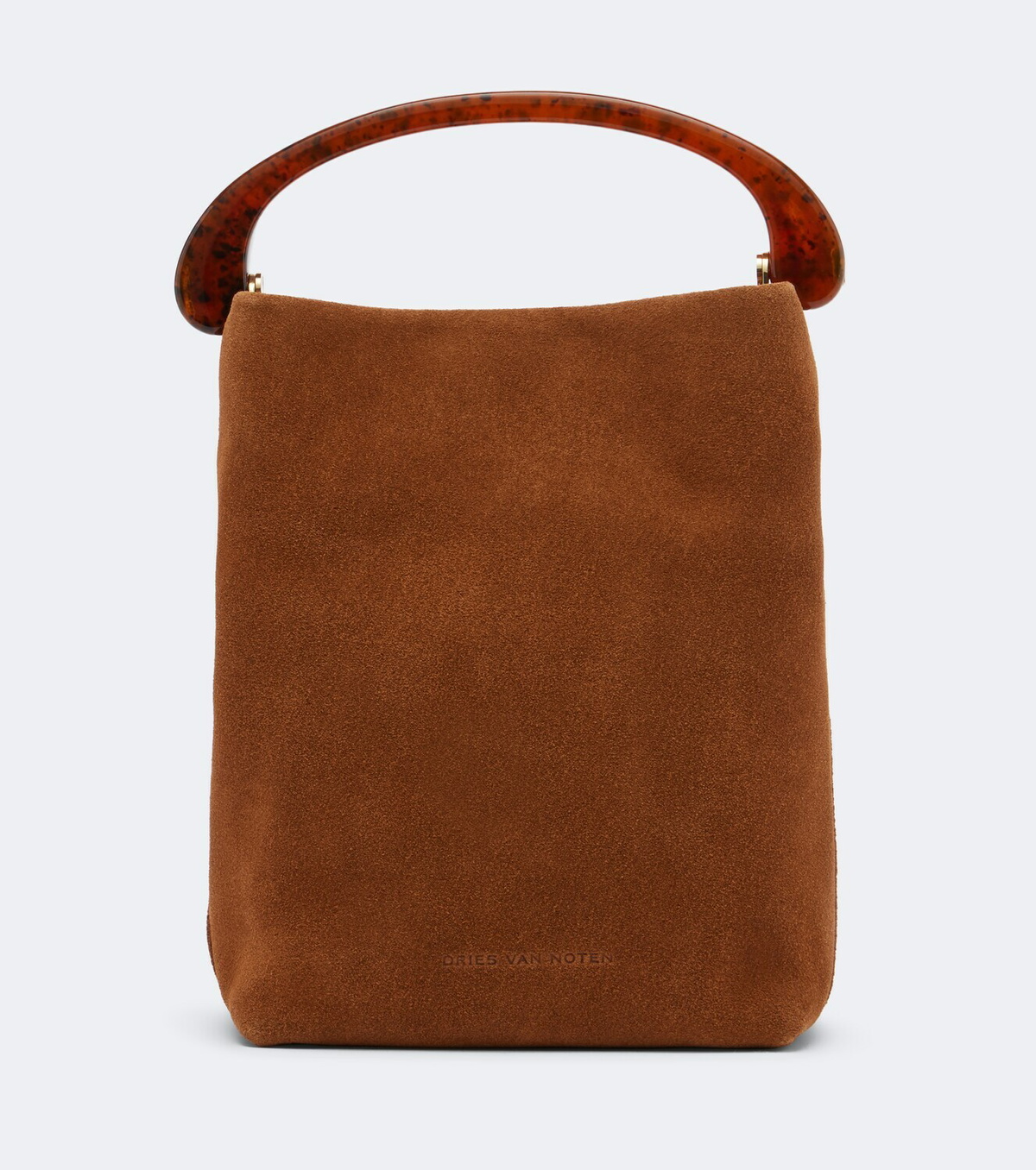 Dries Van Noten Crisp Mini suede top-handle bag
