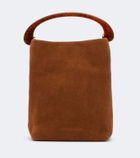 Dries Van Noten Crisp Mini suede top-handle bag