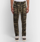 Fear of God - Slim-Fit Zebra-Print Coated-Canvas Jeans - Green