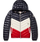 Moncler - Palliser Slim-Fit Colour-Block Quilted Shell Hooded Down Jacket - Navy