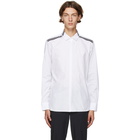 Neil Barrett White and Black Stripe Travel Shirt