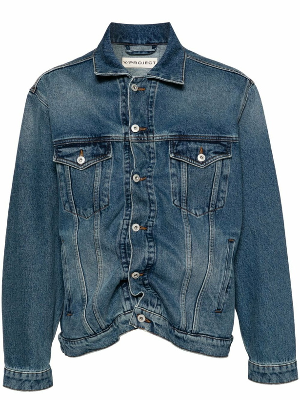 Photo: Y/Project Gathered Appliqué Denim Jacket