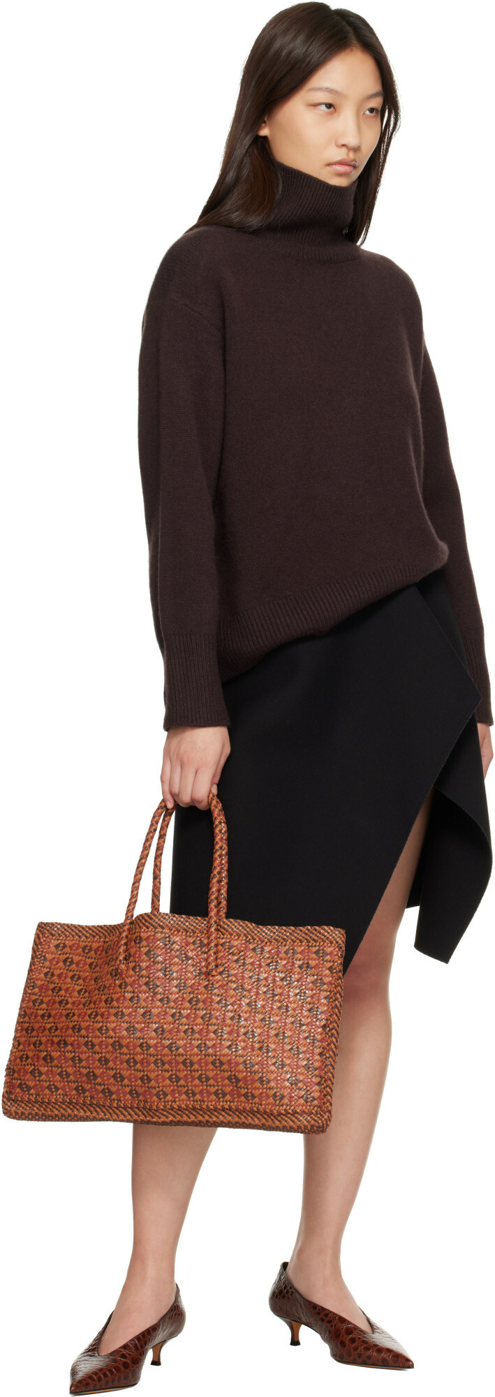 Dragon Diffusion Brown Maori Kete Tote