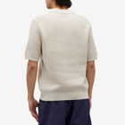 Sunspel Men's Melrose Knitted Polo Shirt in Ecru