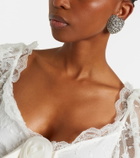 Alessandra Rich Crystal-embellished clip-on earrings