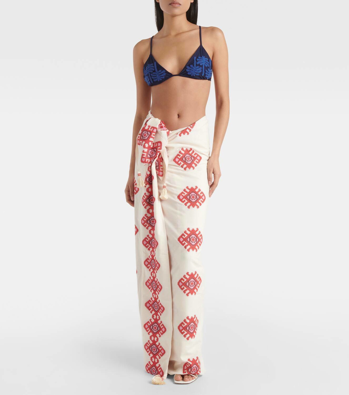 Johanna Ortiz Printed cotton beach cover-up
