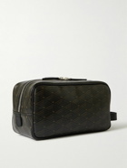Métier - From Dusk Till Dawn Printed Leather-Trimmed Canvas Wash Bag