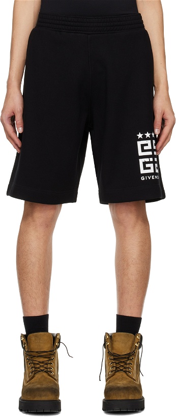 Photo: Givenchy Black Drawstring Shorts