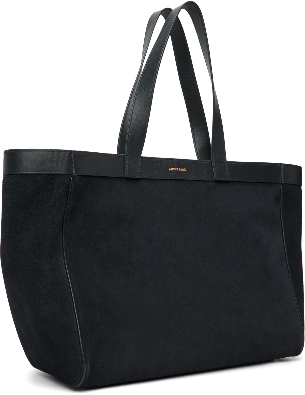 ANINE BING Navy Medium Rio Tote