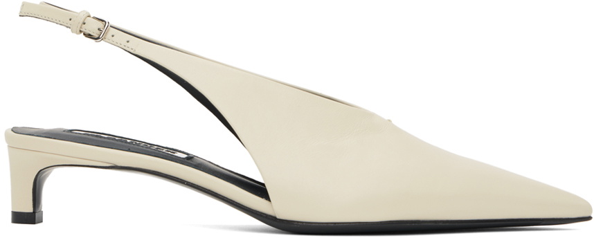 jil sander leather pumps
