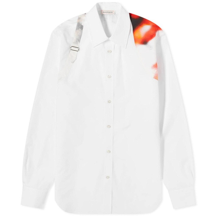 Photo: Alexander McQueen Men's Obscured Harness Shirt in Optical White
