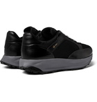 Dunhill - Aerial Patina Mesh and Leather Sneakers - Black