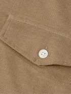 Richard James - Button-Down Collar Cotton-Corduroy Shirt - Brown