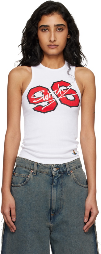 Photo: Vivienne Westwood White '96 Switch' 90s Tank Top