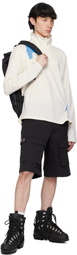 Côte&Ciel Black Nile S Smooth Colour Accent Backpack