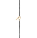M.Cohen - 18-Karat Gold Beaded Necklace - Black