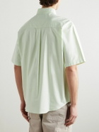 Carhartt WIP - Braxton Button-Down Collar Logo-Embroidered Cotton Oxford Shirt - Green