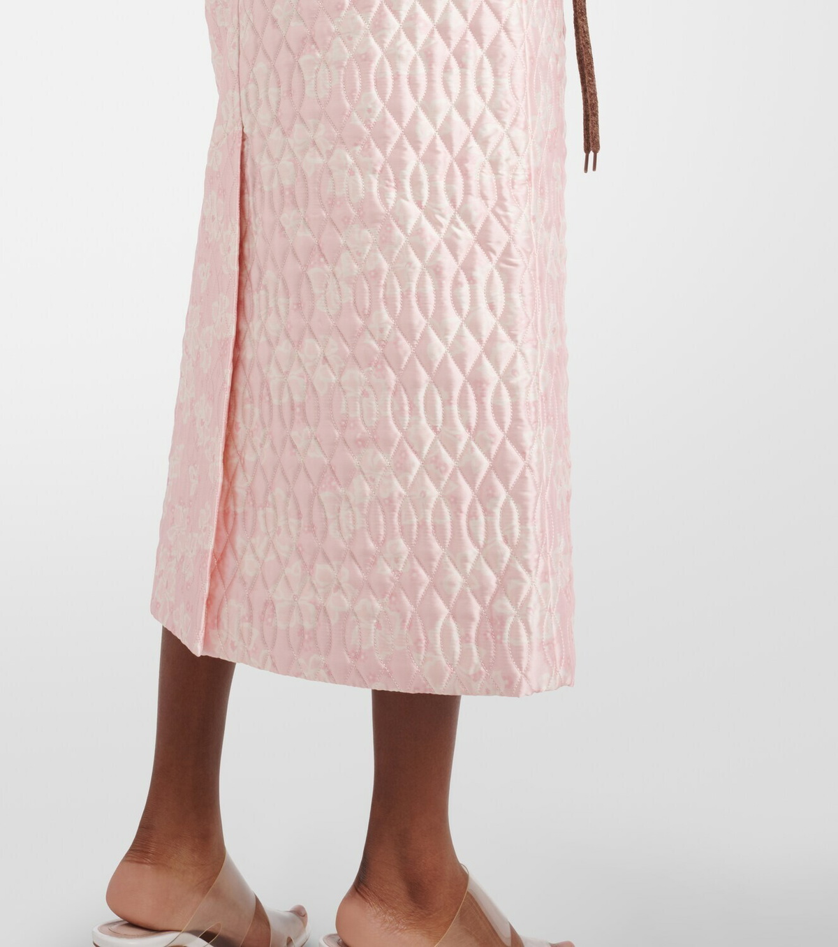 Simone Rocha Floral quilted pencil skirt
