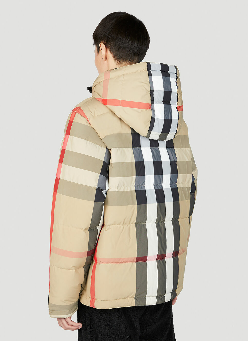 Burberry - Signature Check Down Jacket in Beige Burberry