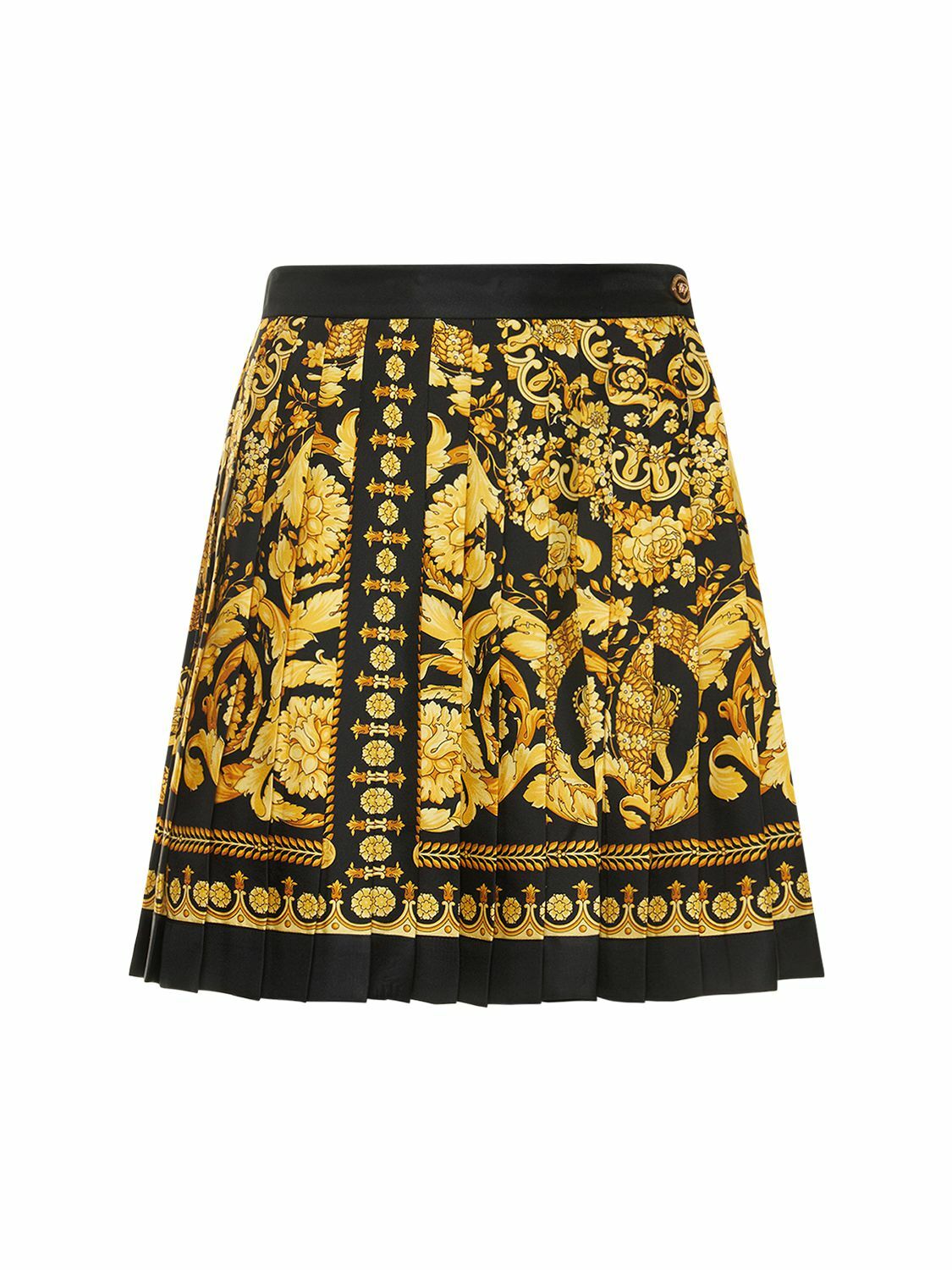 Cheetah Barocco Mini Silk Duchesse Skirt main image 1