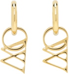 Off-White Gold 'OW' Hoop Earrings