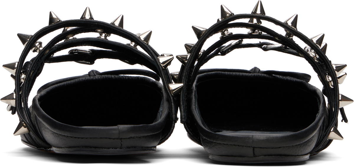 【関税込み】ABRA ブルー Spike Ballerina ミュール ABRA: Blue Spike Ballerina Mules | SSENSE