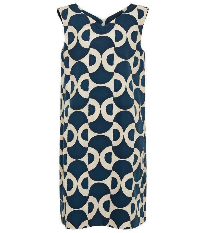 Photo: 'S Max Mara Swing reversible printed poplin mini dress