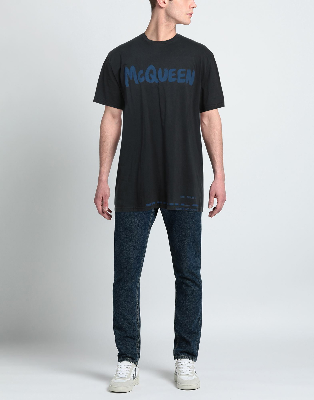 Mcqueen Mens T-shirt Midnight in Blue