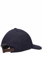 BRUNELLO CUCINELLI Logo Wool Flannel Baseball Cap