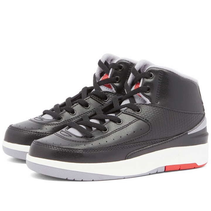 Photo: Air Jordan 2 Retro PS Sneakers in Black/Cement Grey