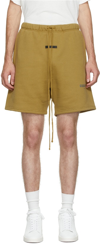 Photo: Essentials Khaki Fleece Shorts