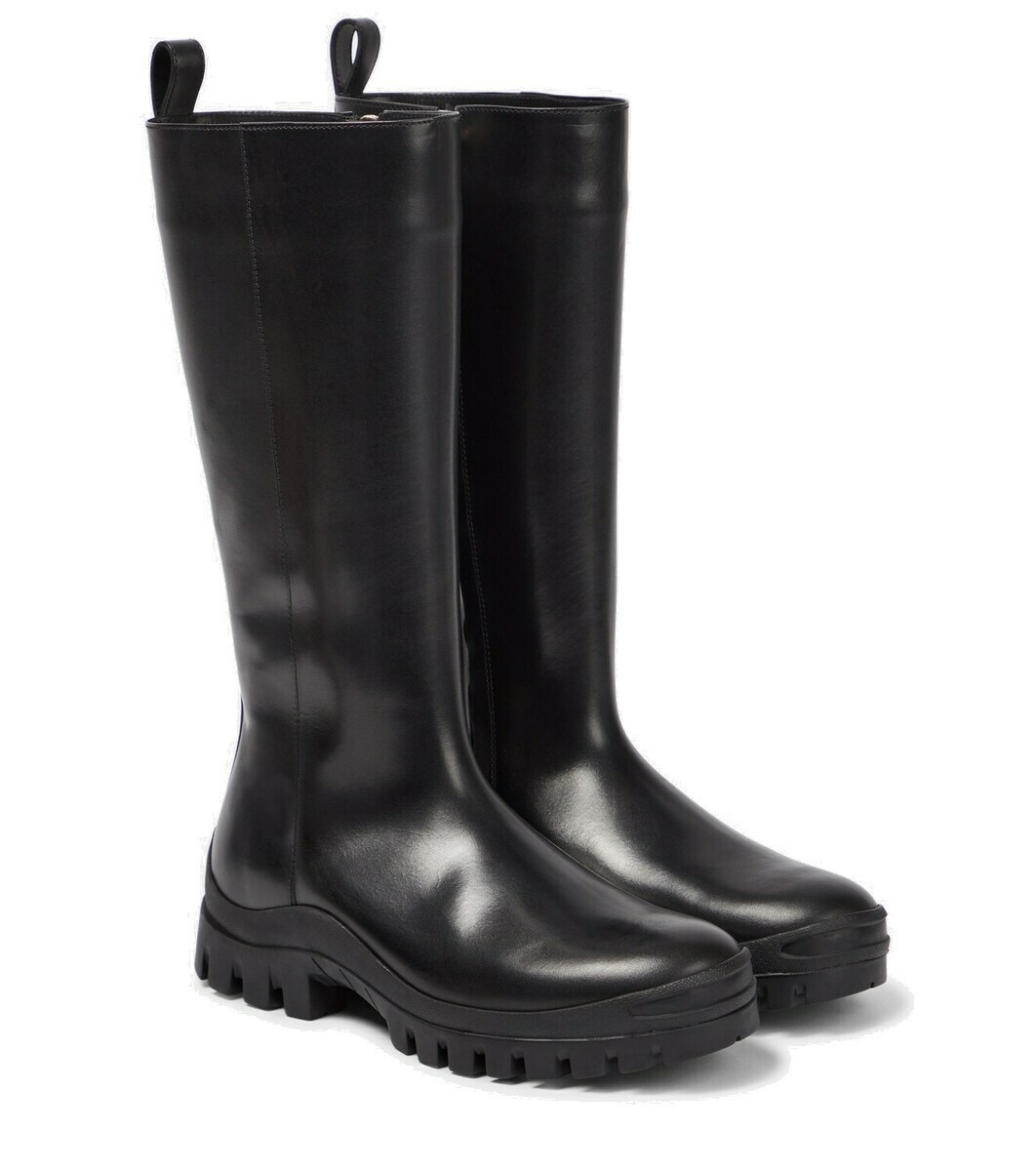 Photo: The Row Greta leather rain boots