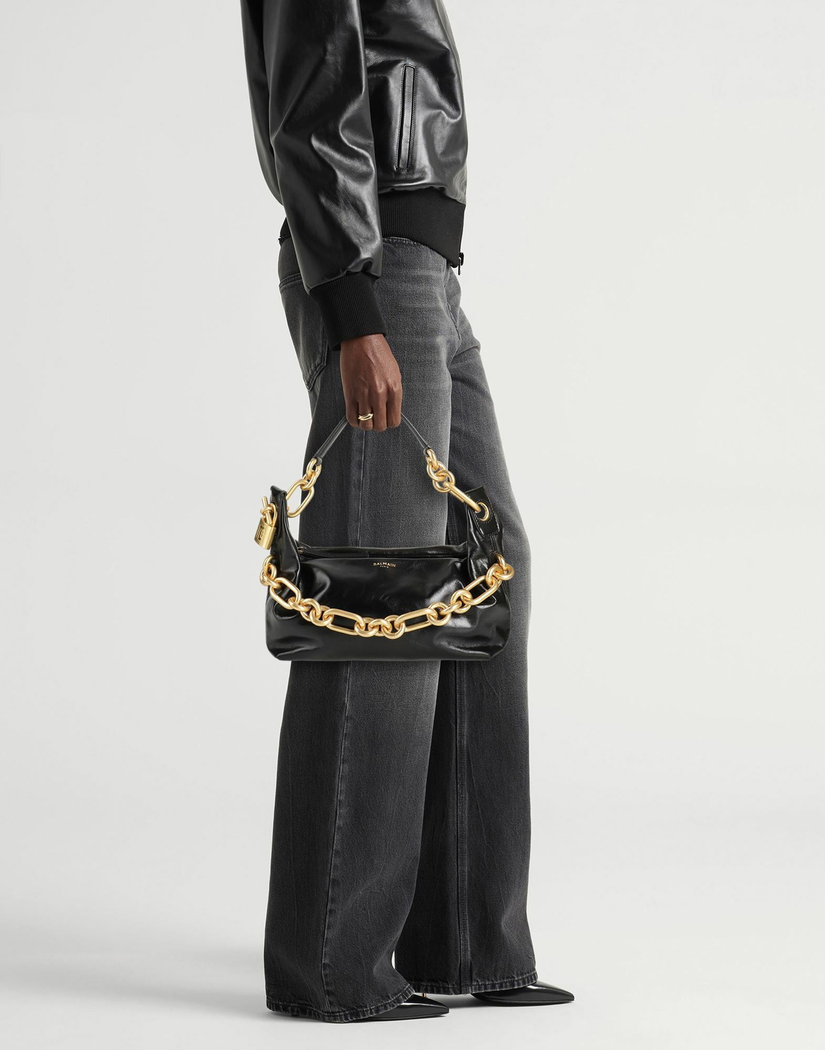 Balmain Womens Handbag in Black