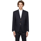 Thom Browne Navy Stripe Classic Blazer